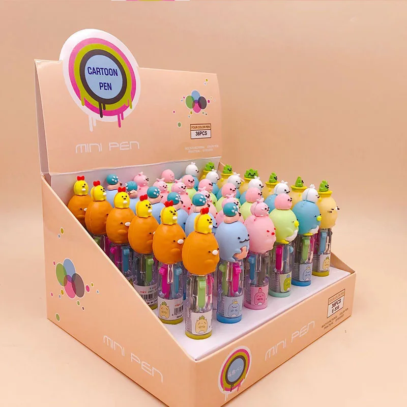 

36 pcs/lot Mini Sumikko Gurashi 4 Colors Ballpoint Pen Cartoon ball pens School Office writing Supplies Stationery Gift
