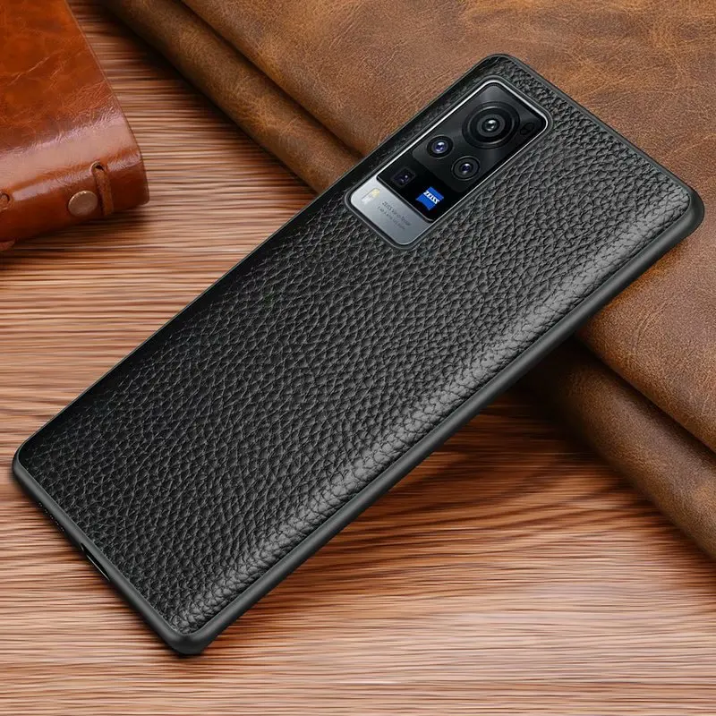 

Genuine Leather Case For VIVO X60 Pro Case For VIVO X60 X60Pro X60 Pro Plus Phone Case