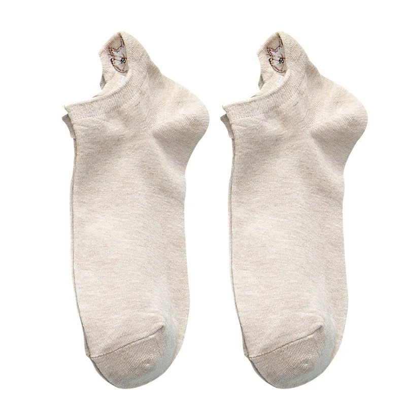 Женские носки до щиколотки летние и осенние модные хлопковые милые короткие с