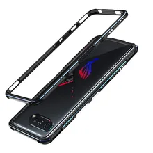 Bumper Case For Asus ROG Phone 5 5G Luxury Aluminum Metal Phone Frame Asus ROG 5 Pro Metal Camera Lens Protector ROG5 Ultimate