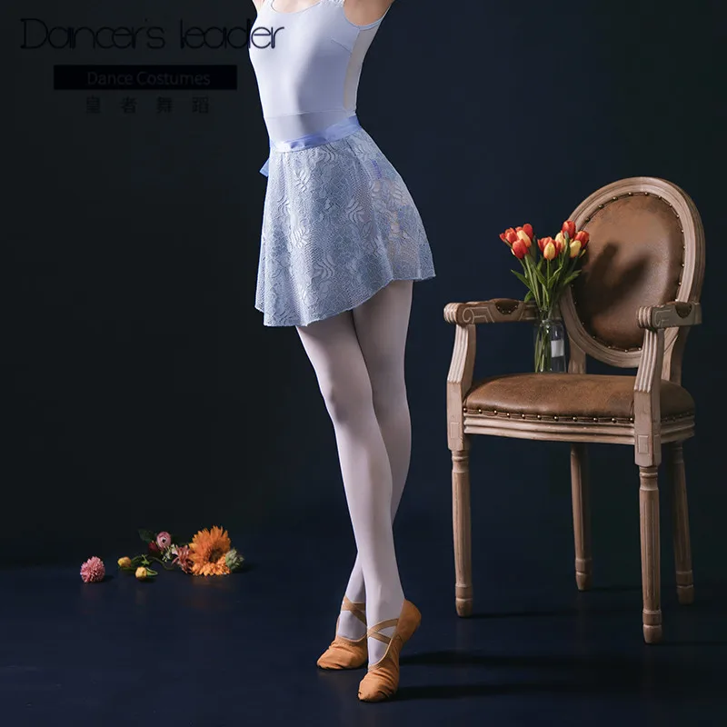 

Ballet Dance Short Skirt Adult Ballet Practice Dress Half-length Skirt Lace Body Basic Training Dress Ruffled Lyric Dance Skirt