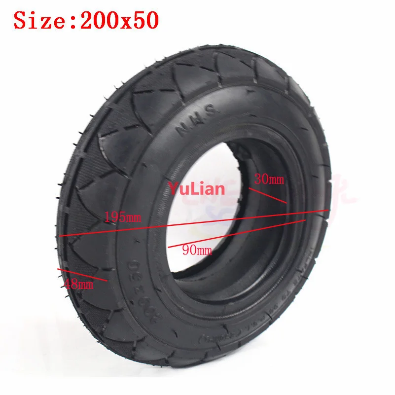 200x50 бескамерная шина для Speedtrott GX14 Speedway Mini 3/4 бритвенный скутер переднее колесо