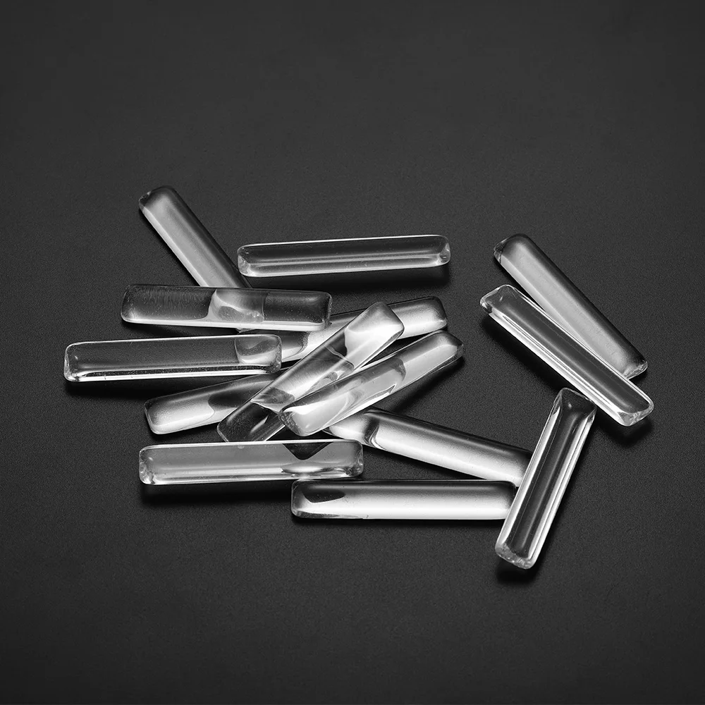 5 шт./лот прямоугольный увеличительный кабошон с плоской задней поверхностью