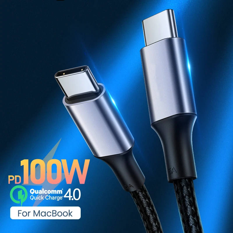 

Кабель USB Type-C на USB C для Samsung Galaxy S9 PD 100 Вт, 5 А, 1 м