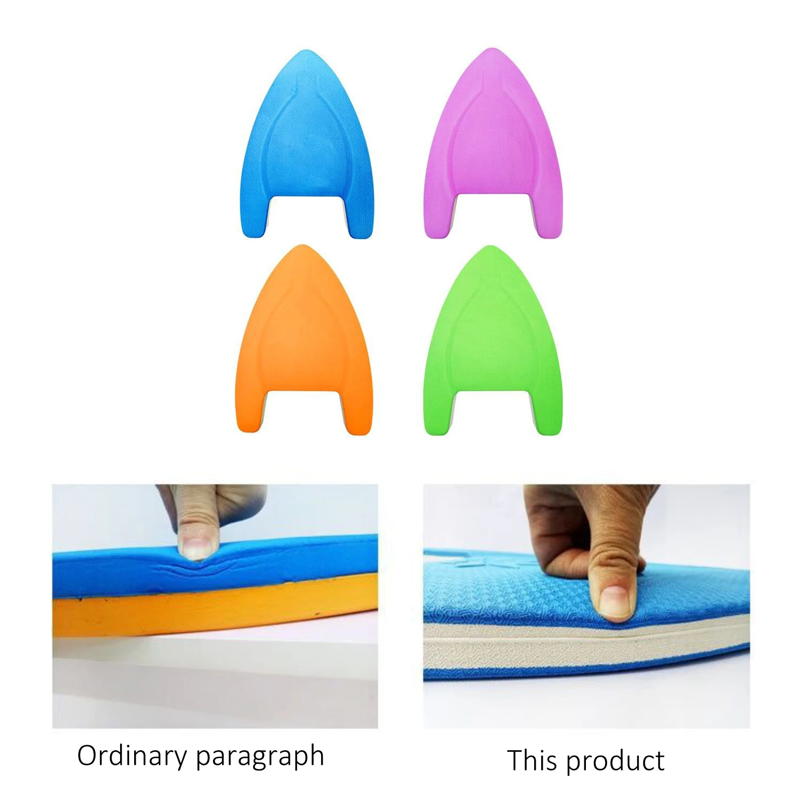 

A Shape Board Floating Plate Swimming Lightweight Back Float Kickboard Pool Safe Training Aid Quick Dry Plate Tools for Children