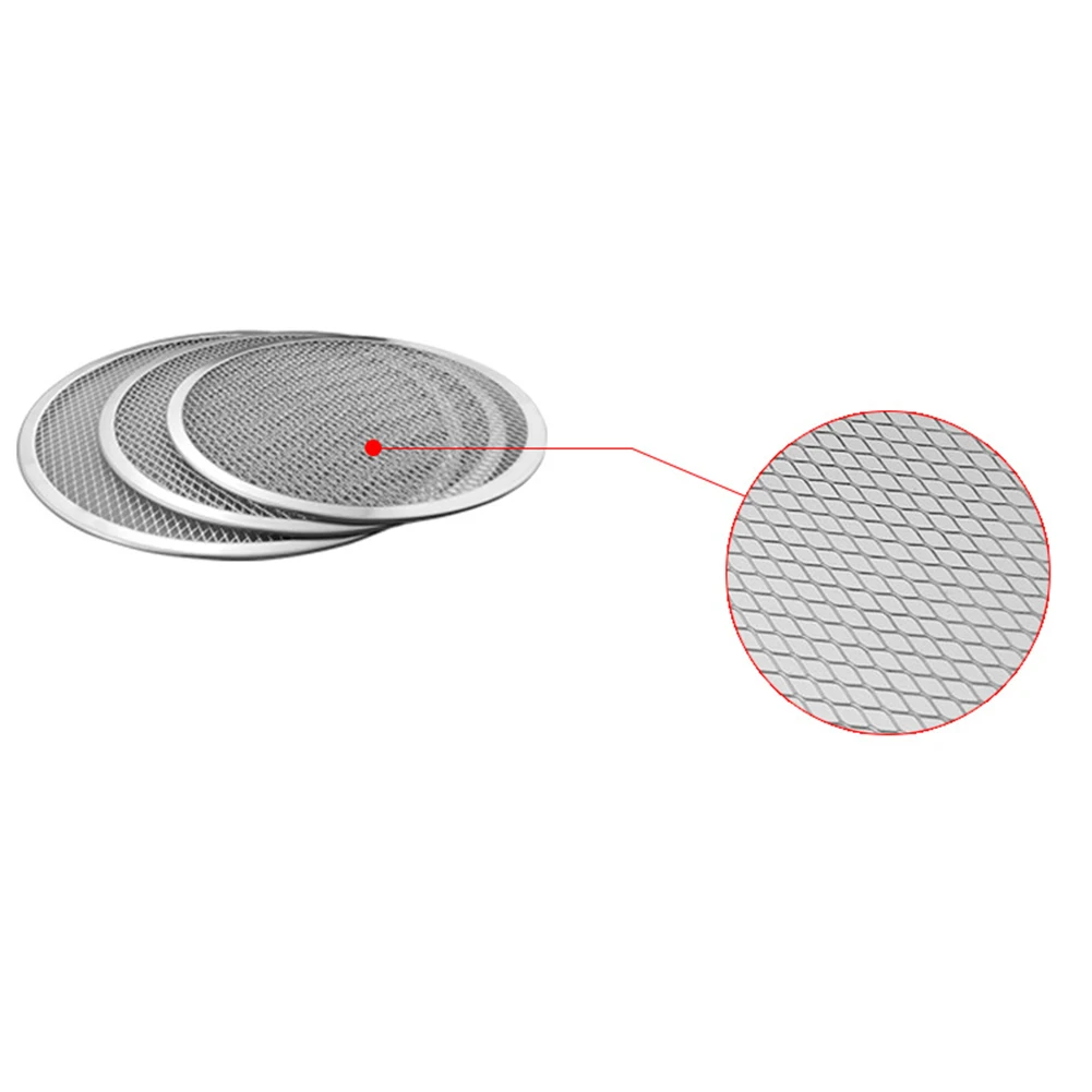 Лоток для пиццы из сетчатого материала Алюминий блин сетка выпечки сетчатый