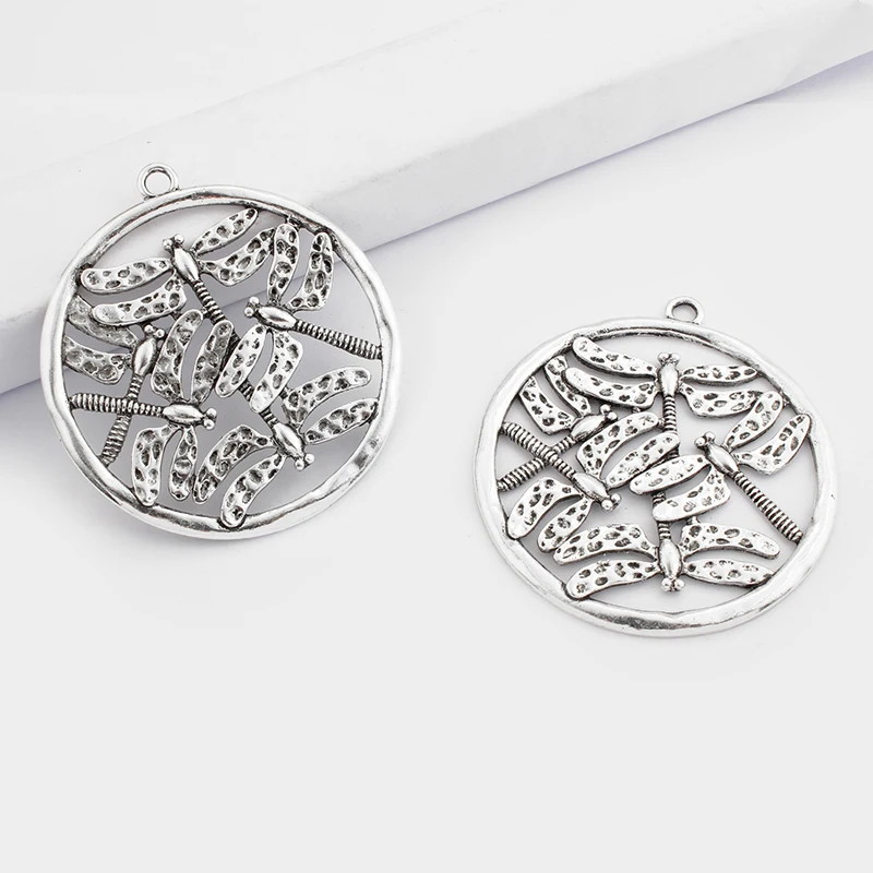 2 шт. новые модные подвески в виде стрекозы из сплава для ожерелий фурнитура