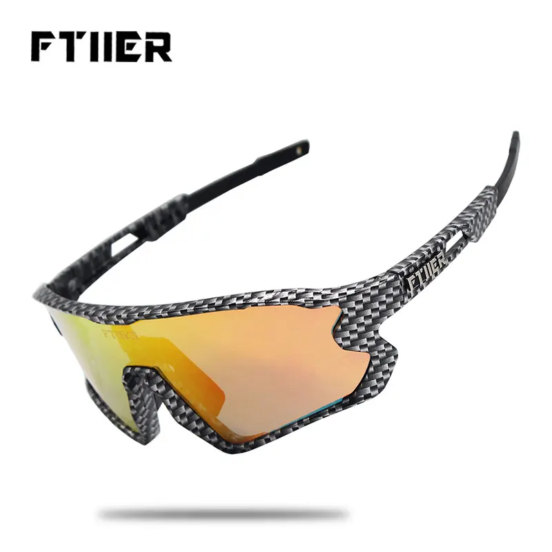 FTIIER Новинка 5 линз UV400 велосипедные солнцезащитные очки поляризованные TR90