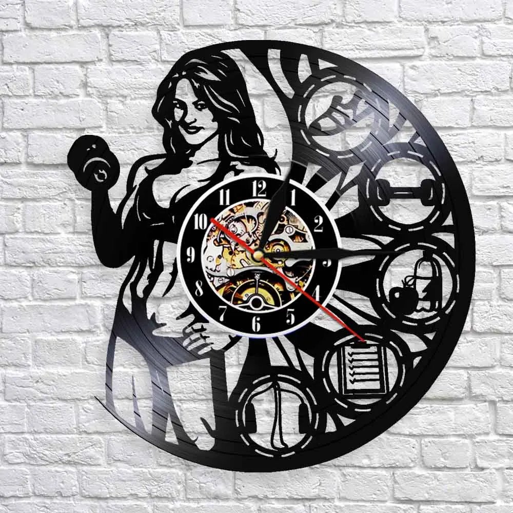 Женские часы для бодибилдинга и тяжелой атлетики настенные Muscletech женские