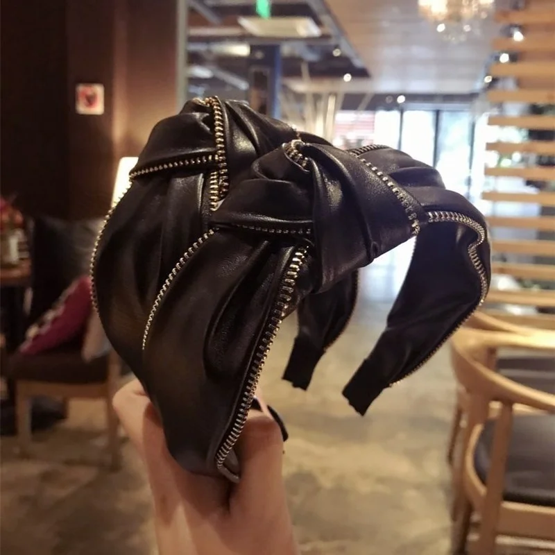 Женская кожаная лента для волос винтажная Бабочка корона |