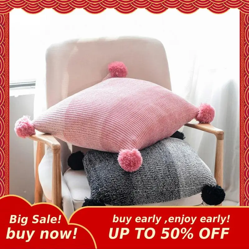 Трикотажная простая наволочка MIHE комфортный чехол для подушки домашний декор