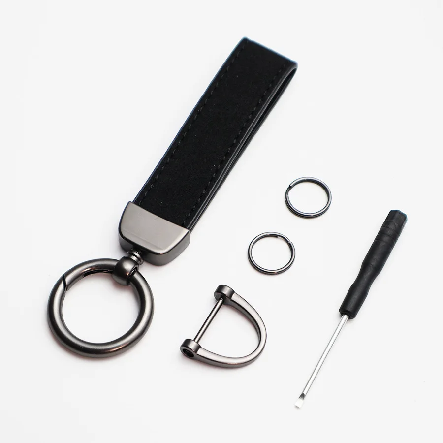 Новинка металлический Кожаный Автомобильный Стайлинг эмблема брелок для ключей