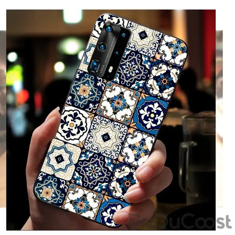 

Gold Foil Bling Exotic Phone Case for huawei P40 pro lite P8 P9 P10 P20 P30 psmart 2019 2017 2018