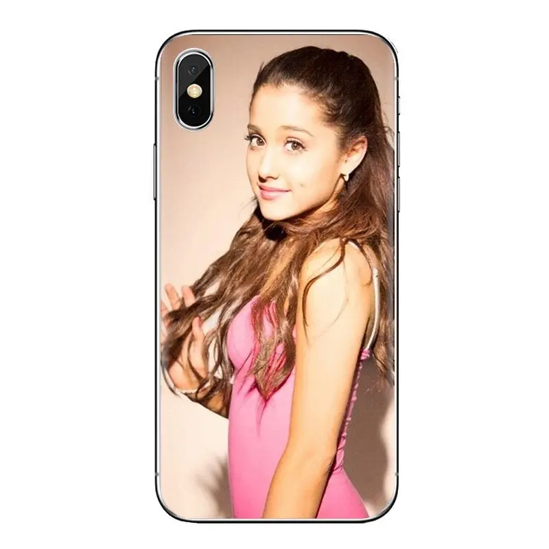 Ариана Гранде розовый милый певец сладкий для iPhone XS Max XR X 4 4s 5 5S 5C SE 6 6S 7 8 Plus samsung Galaxy