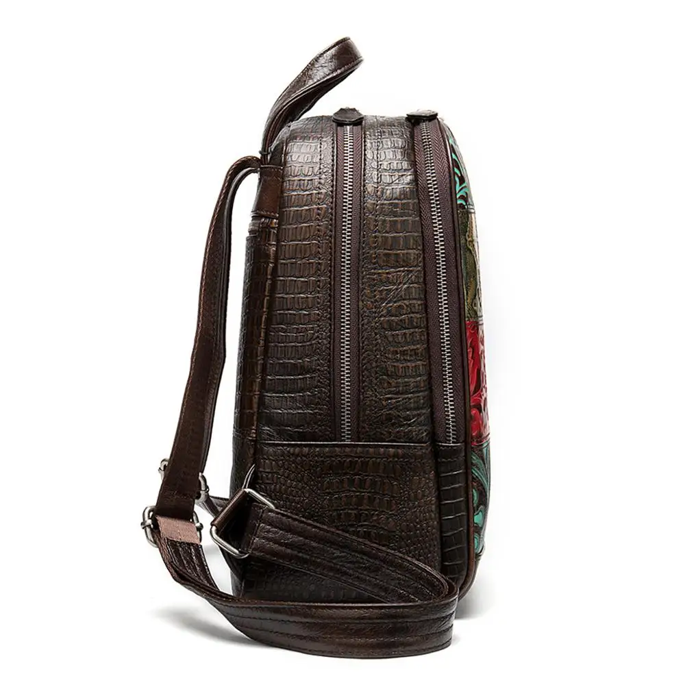 Новый Винтажный высококачественный кожаный женский многофункциональный рюкзак