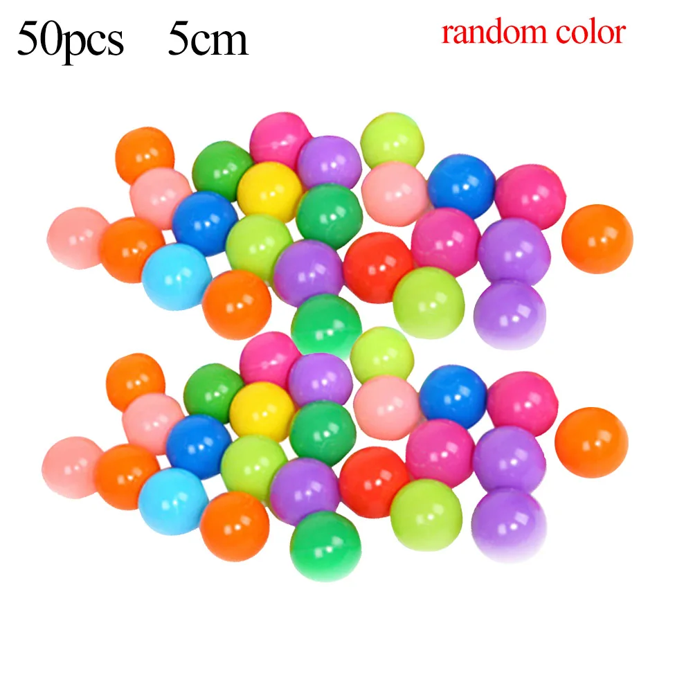 5cm 50pcs 50/100 шт ПВХ мгновенной проявки Macaroon океан шариков для маленьких детей Красочные бассейн море мяч игрушка для активного отдыха комплект детской спортивной плавательный бассейн игры игрушка в подарок - Цвет: 5cm 50pcs