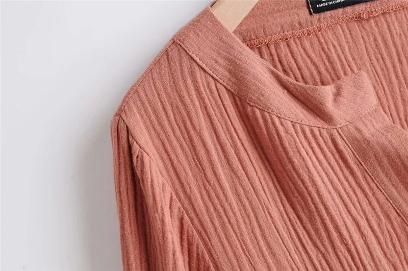 Boho Chic женское пляжное богемное мини-платье с длинным рукавом и v-образным вырезом и двойными карманами