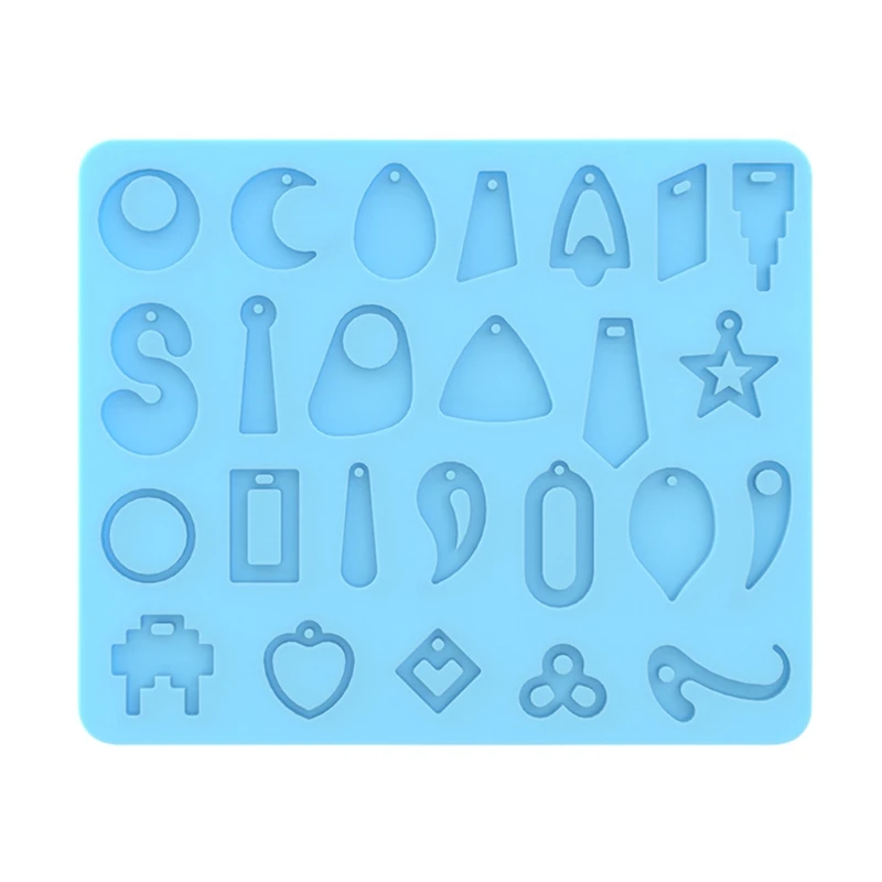 

L5YD Earrings Pendant Epoxy Resin Mold Necklace Casting Silicone Mould DIY Crafts Jewelry Making Tool