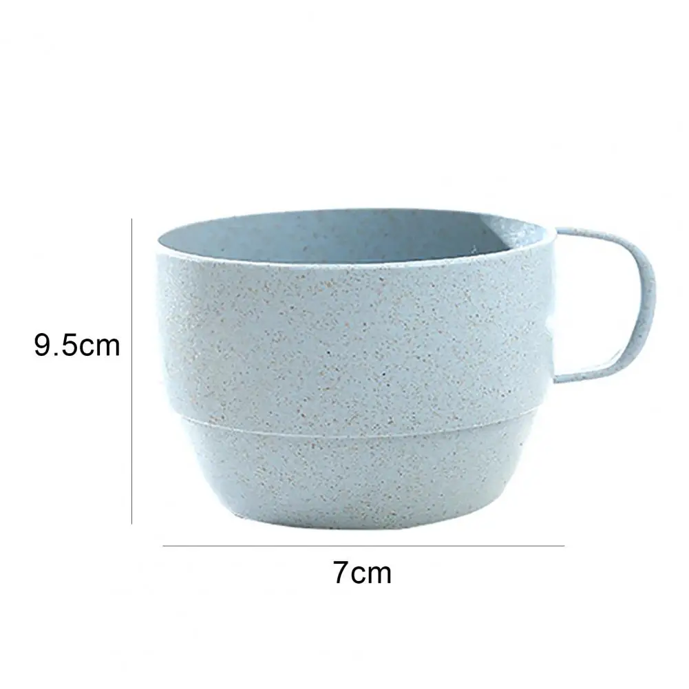 

80% HOT SALE Drinking Cup Eco-friendly Easy to Clean Wheat Straw Plastic Tea Cup for Milk Breakfast Drinking Milk Cup