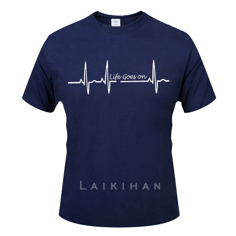 

Heart Beat Trackpad Life Goes On Nice T-SHIRT Cool Casual pride t shirt men Unisex New Fashion tshirt