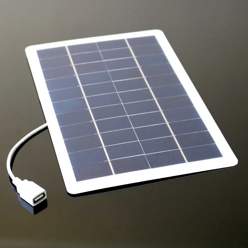 

7.5W 5V USB Solar Panel Outdoor Portable Solar Charger Pane Climbing Fast Charger Polysilicon Travel DIY Solar Generator PET