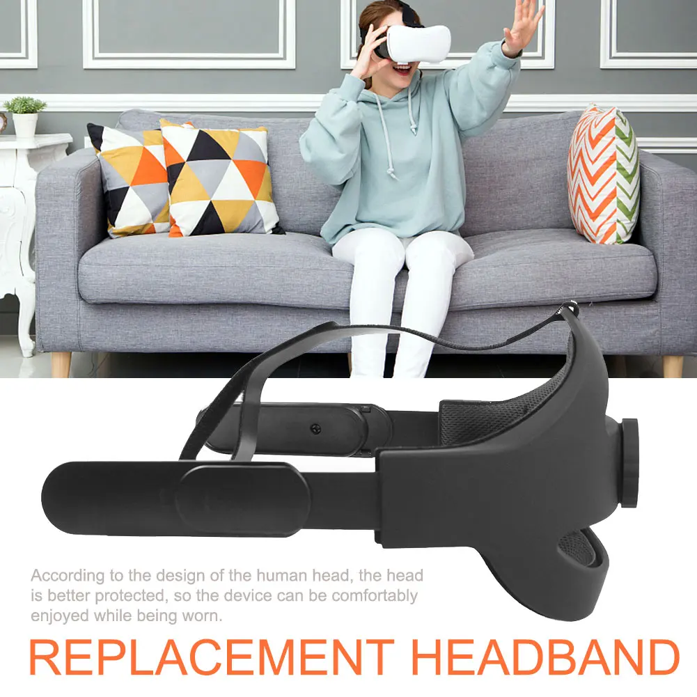 

Durable Easy Install Lightweight VR Accessories Adjustable Head Strap Reduce Pressure Gaming Comfortable For Oculus Quest 2