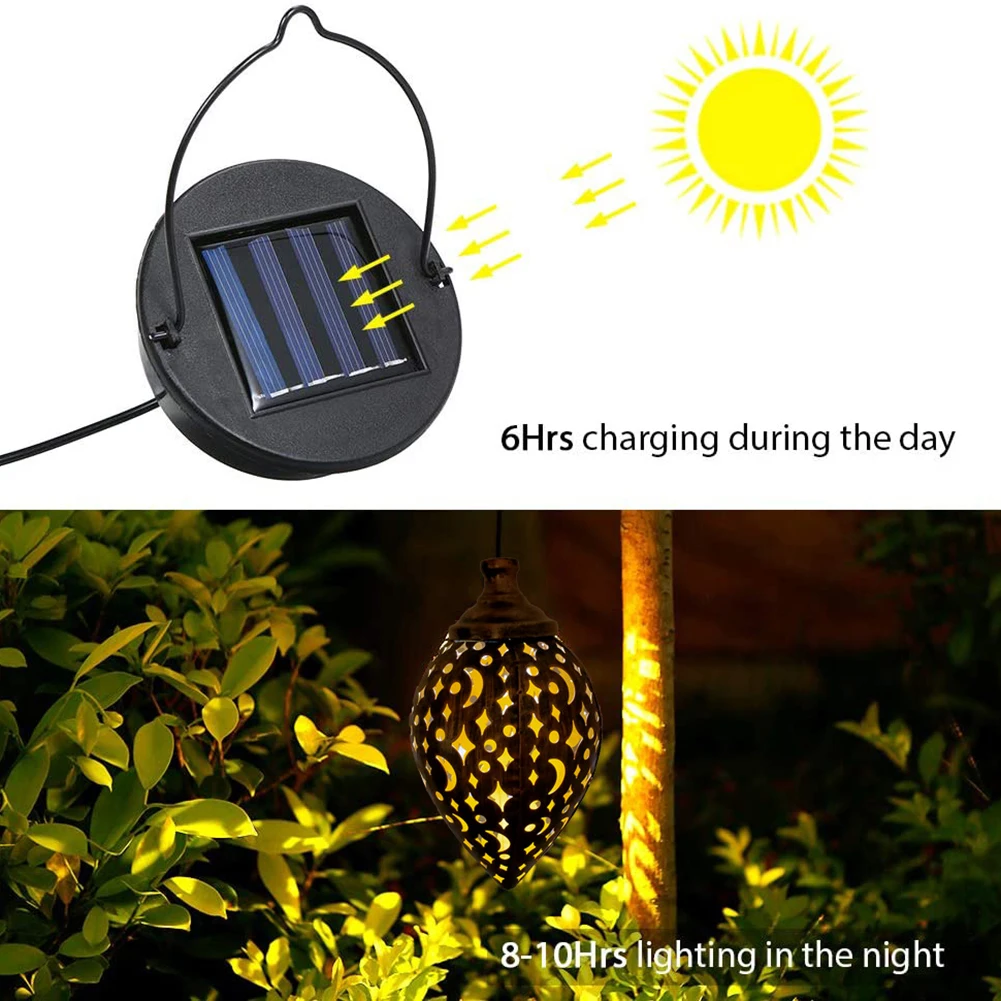 Садовый светильник на солнечной батарее водонепроницаемый светодиодный