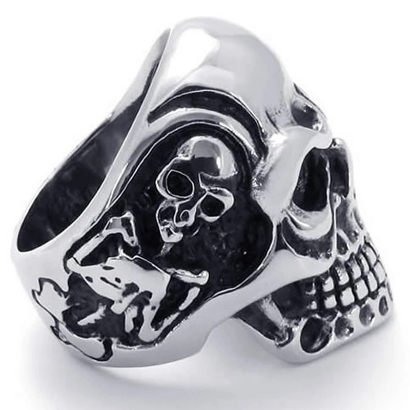 1 Pcs Jewelry Biker Men'S Ring Stainless Steel &amp Ladies Necklace Angel Spring Pendant | Украшения и аксессуары