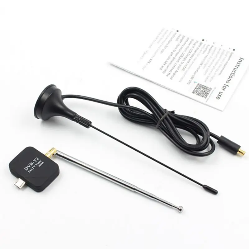 

TV Stick DVB-T2 HD Digital TV Tuner Satellite Receiver Tablet Pad TV HDTV Dongle with Micro USB for All Android Mobile Phone