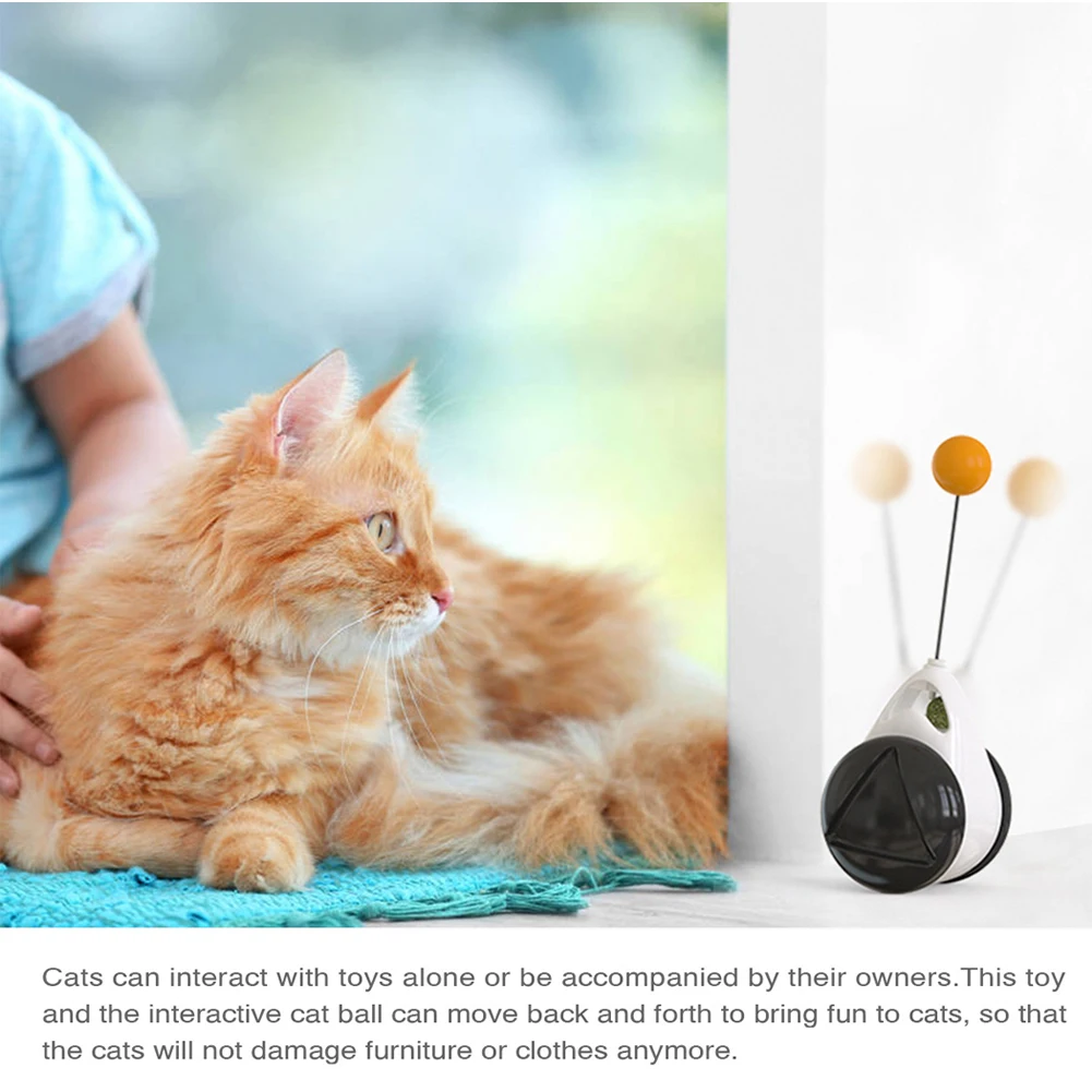 

Intelligent Automatic Cat Toy Tumbler Rotation Mode Interactive Funny Cat Toy with Catnip 360 Degree Self Rotating Ball Toy Cat