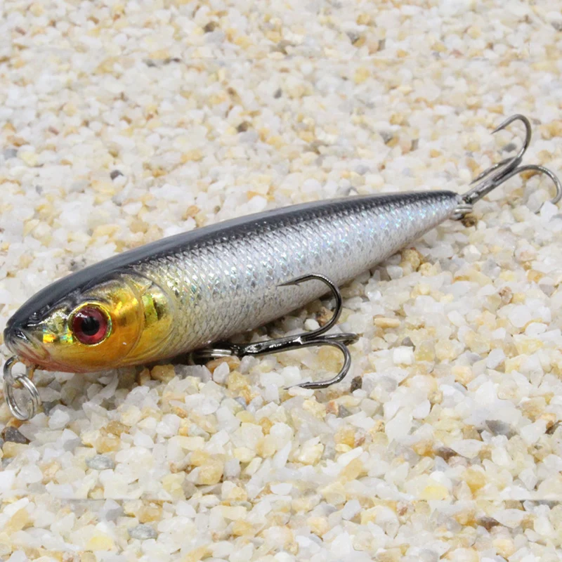 1pcs Pencil Lure Fishing Bait 80mm 9.5g Artificial Hard Lures Minnow Baits Floating Topwater Surface Fishing Tackle