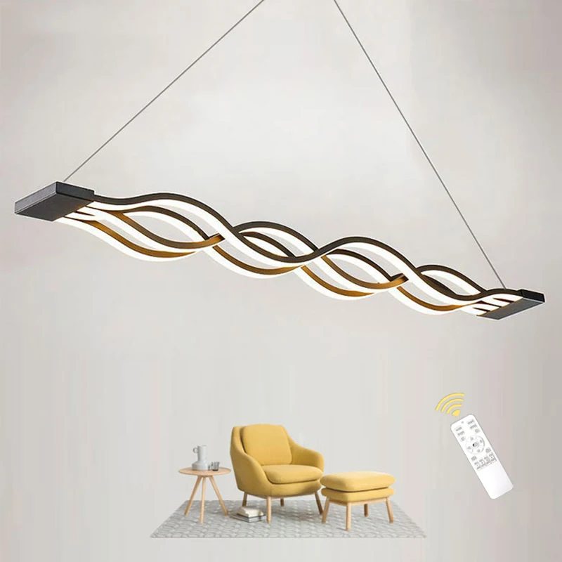 

Black White Nordic Design Pendant Light Minimalist Classic Hanging Indoor LED Lighting Home Decor Living Dining Room Fixture