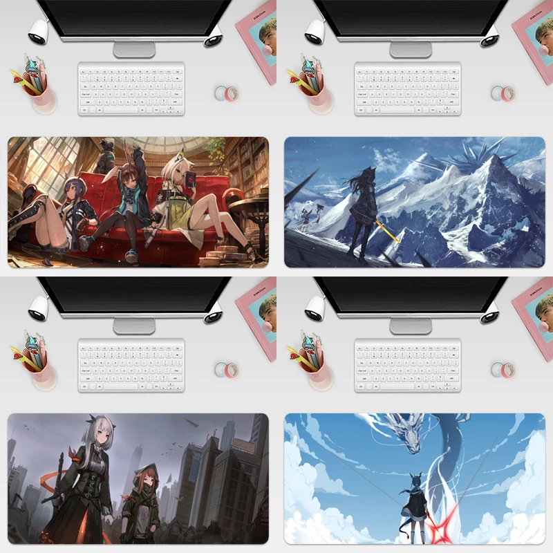 

Game Arknights Gaming Computer Mouse Pad Large Mouse Mat Big Desk Mat Non-Slip Rubber Base Mousepad