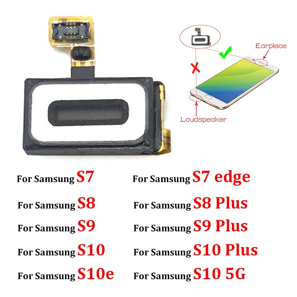 Новый Динамик для Samsung Galaxy S7 G930 edge G935F S8 S9 S10 Plus S10e запасные части|flex cable for samsung|flex