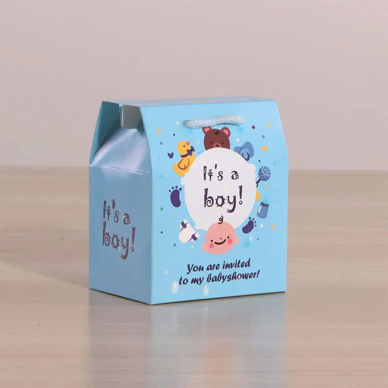 Детские подарочные коробки с веревкой для дня рождения конфет шоколада бумажные