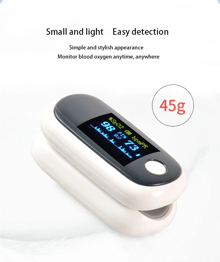 Пульсоксиметр Пальчиковый портативный прибор для измерения пульса и уровня