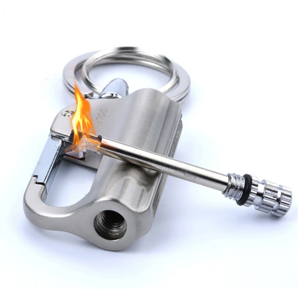 Зажигалки из нержавеющей стали брелок для ключей подходящие зажигалки гаджеты