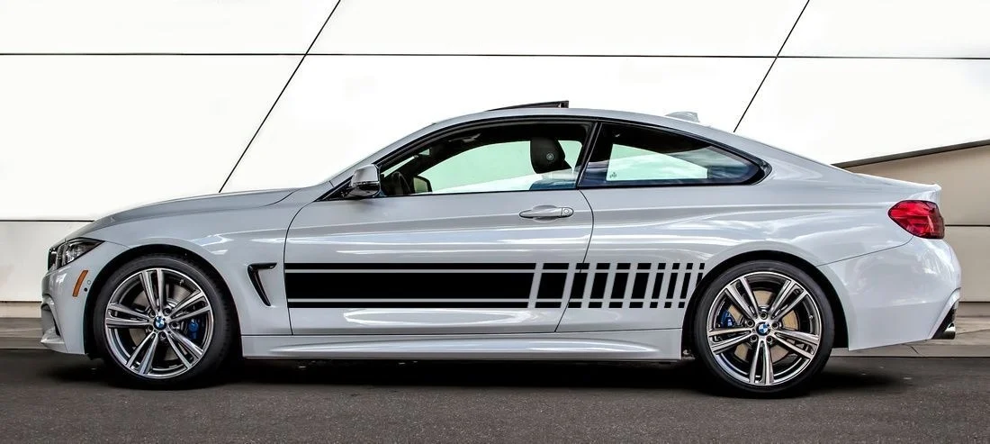 

For Car Truck Suv Crafts Racing Stripes Engine Hood & Door Vinyl Sticker