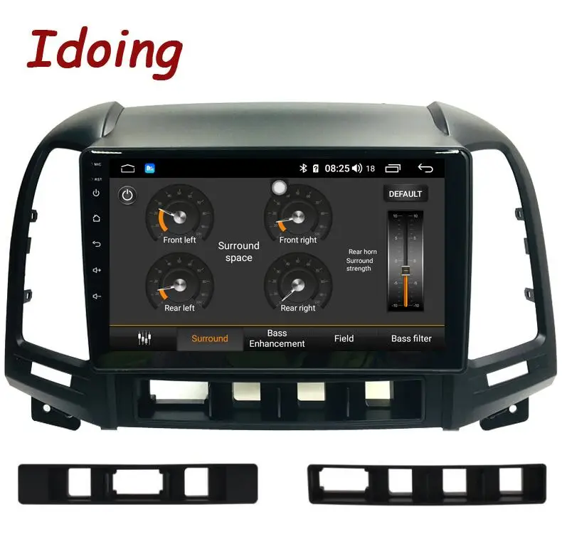Idoing " 2.5D автомобильный Android 8,1 Радио мультимедийный плеер для hyundai SANTA FE 2 2006-2012 4G+ 64G Восьмиядерный gps навигация нет 2din - Цвет: Standard