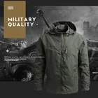 Мужская куртка, Мужская Уличная Военная ветрозащитная Водонепроницаемая армейская Боевая куртка, ветровка, верхняя одежда, тактические военные куртки с капюшоном