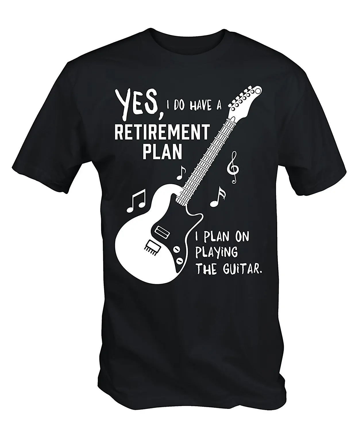 

My Guitar Is My Retirement Plan. Funny Musician Guitarist T-Shirt. Summer Cotton Short Sleeve O-Neck Mens T Shirt New S-3XL