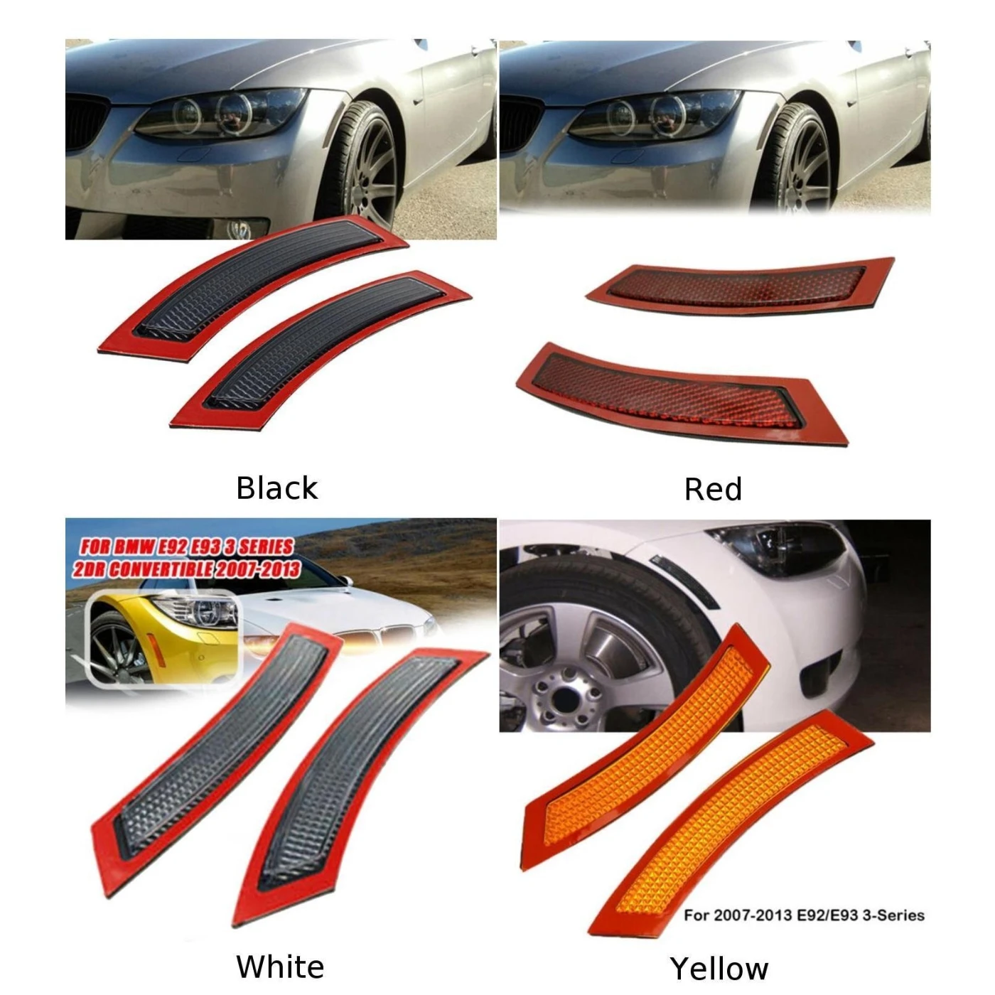 Автомобильный бампер отражатель авто для BMW E92 E93 3 серии 2007-2013 боковые габаритные