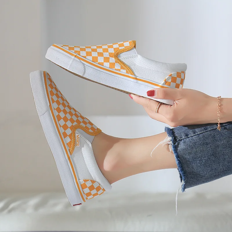 Женская парусиновая обувь на плоской подошве Кроссовки для скейтбординга Сезон