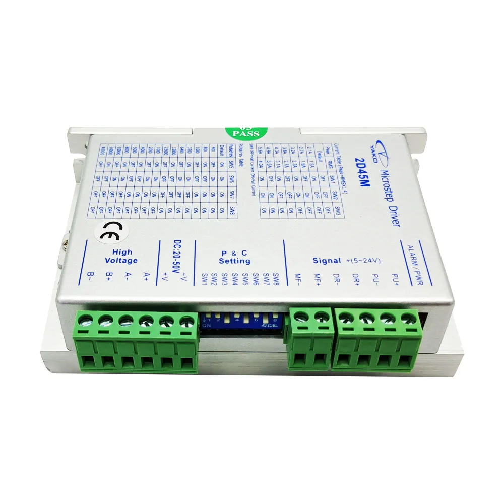 Одноосный контроллер двигателя YAKO 2D45M TEC NEMA 17/23 двухфазный шаговый двигатель |