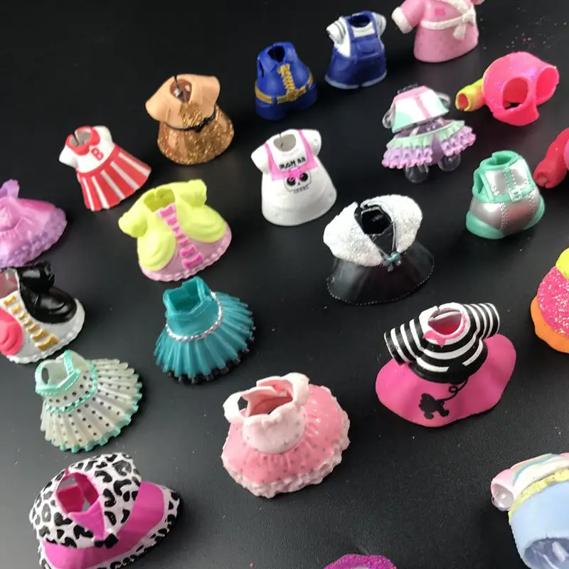 

6/12/18/25 Pcs/lot Original Dresses Clothes Suits for LOL 8cm Sister Dolls Girl Baby Doll Accessories Kids Toy Birthday Gift