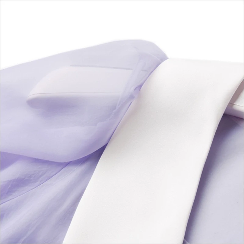 

Casual Hit Color Shirt For Women Lapel Puff Half Sleeve Patchwork Straight Loose Blouses Female Summer Clothing 2021 Stylish