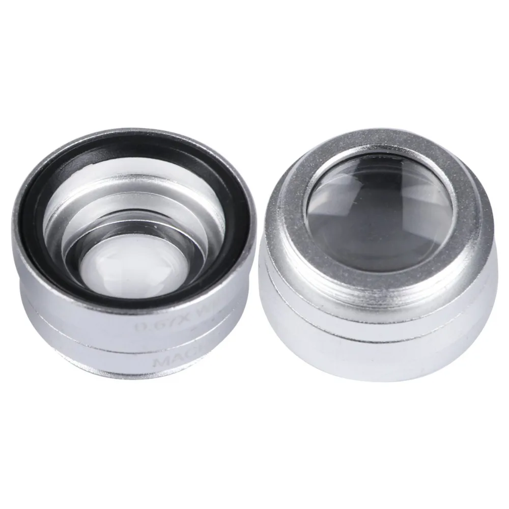 3-в-1 Широкий формат макро объектив Рыбий глаз Kit мобильный телефон рыбий с зажимом