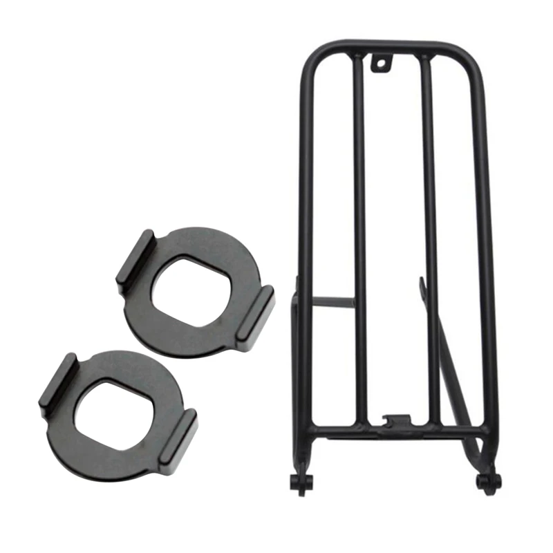 

3 Pcs Folding Bike Accessories: 2 Pcs Rear Axle Shift Gasket Hub Anti-Drop Gasket & 1 Pcs Rear Rack Bicycle Shelf