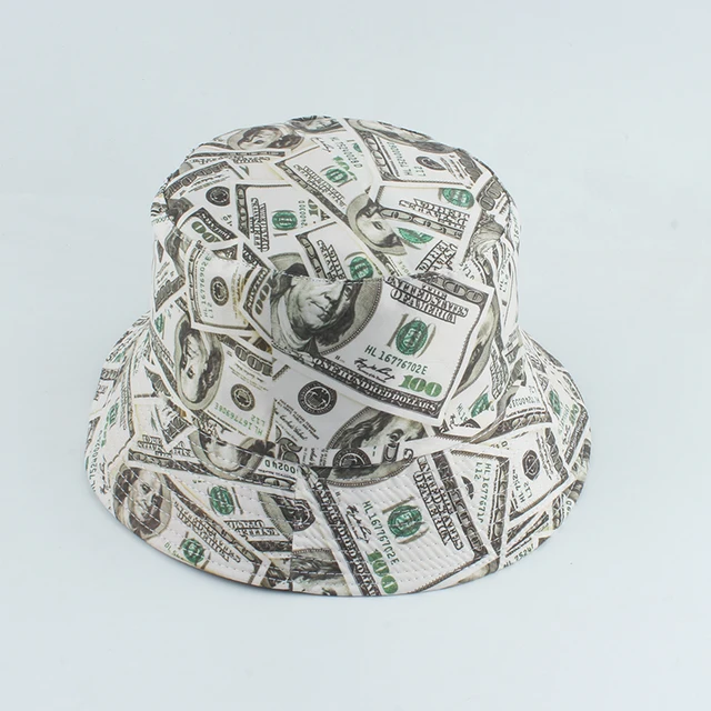 New Dollar Print Fishing Cap Bob 
