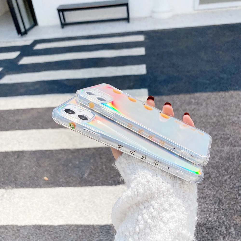 

Cartoon background Side printing for iPhone 12 12Promax 7 8 8Plus 11pro X XS XR xsmax soft phone case with laser card